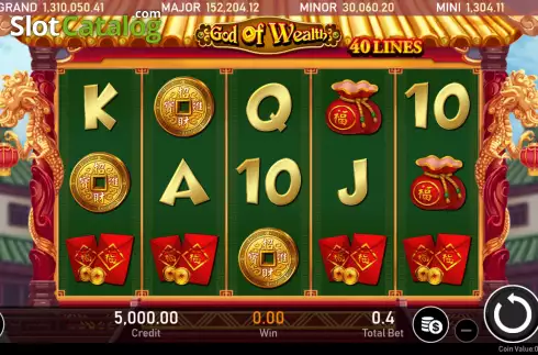 Οθόνη2. God of Wealth (Royal Slot Gaming) Κουλοχέρης