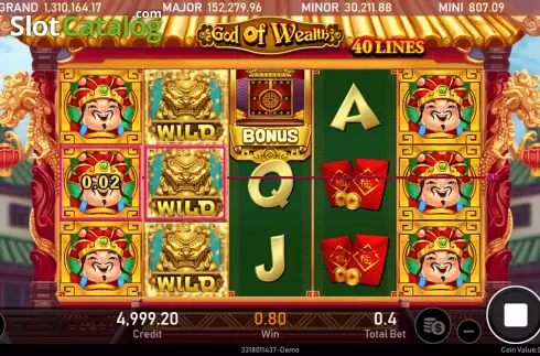 Οθόνη3. God of Wealth (Royal Slot Gaming) Κουλοχέρης