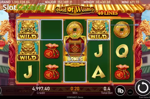 Οθόνη4. God of Wealth (Royal Slot Gaming) Κουλοχέρης
