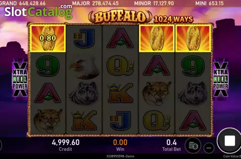 Οθόνη3. Buffalo (Royal Slot Gaming) Κουλοχέρης