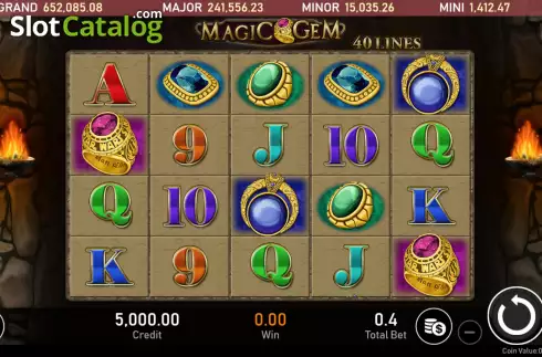 Οθόνη2. Magic Gem Κουλοχέρης