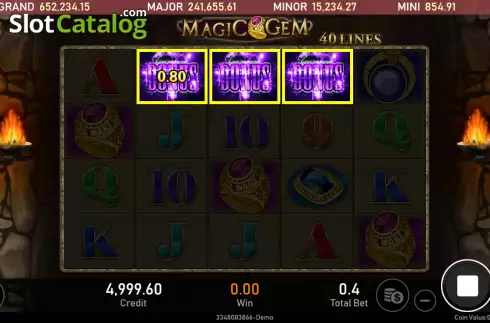 Οθόνη3. Magic Gem Κουλοχέρης