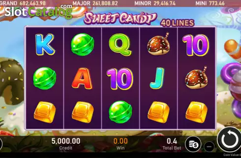 Οθόνη2. Sweet Candy (Royal Slot Gaming) Κουλοχέρης