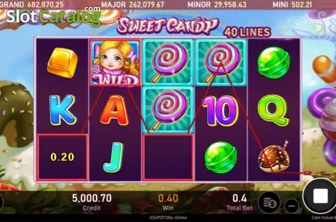 Οθόνη4. Sweet Candy (Royal Slot Gaming) Κουλοχέρης