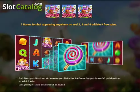 Οθόνη7. Sweet Candy (Royal Slot Gaming) Κουλοχέρης