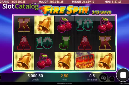 Οθόνη4. Fire Spin Κουλοχέρης