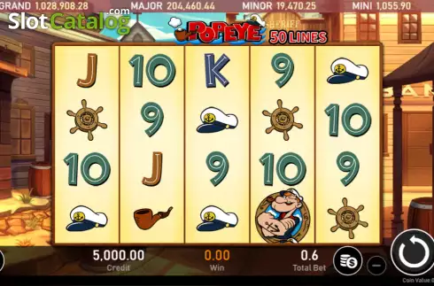Οθόνη2. Popeye (Royal Slot Gaming) Κουλοχέρης