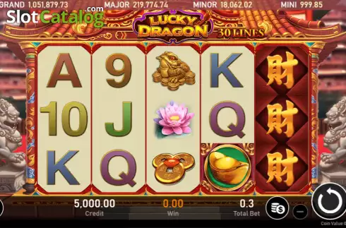 Οθόνη2. Lucky Dragon (Royal Slot Gaming) Κουλοχέρης