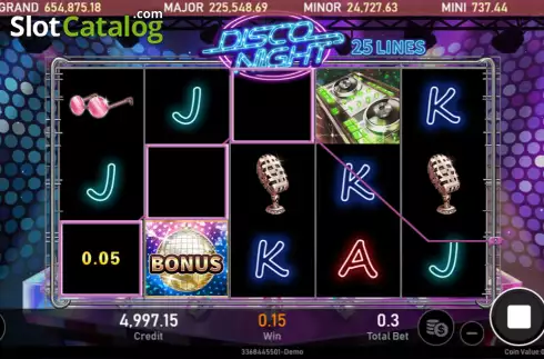 Οθόνη3. Disco Night (Royal Slot Gaming) Κουλοχέρης 