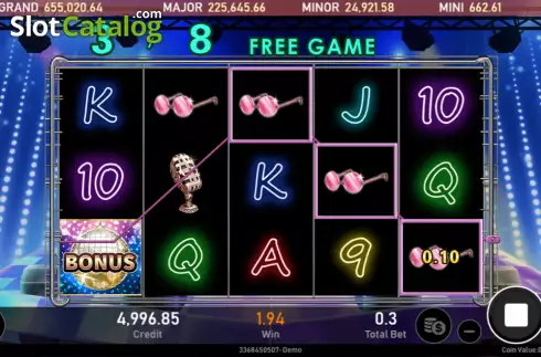 Οθόνη5. Disco Night (Royal Slot Gaming) Κουλοχέρης 