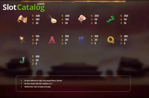 Οθόνη7. China Empress (Royal Slot Gaming) Κουλοχέρης