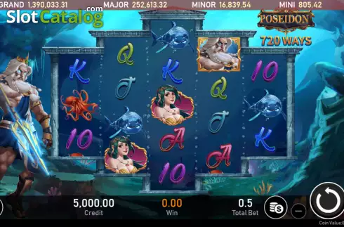 Οθόνη2. Poseidon (Royal Slot Gaming) Κουλοχέρης