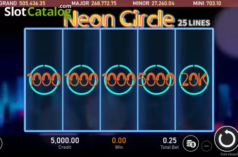 Οθόνη2. Neon Circle Κουλοχέρης 