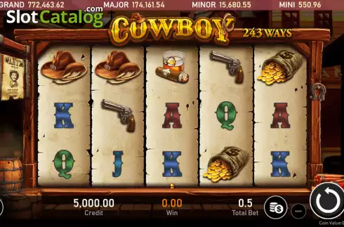 Οθόνη2. Cowboy (Royal Slot Gaming) Κουλοχέρης 