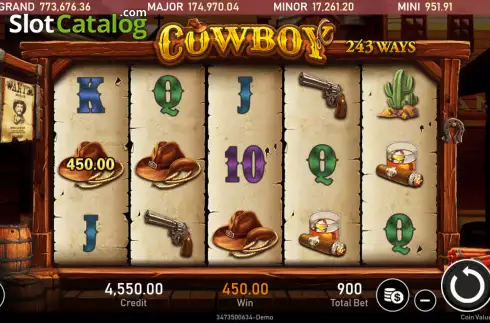 Οθόνη3. Cowboy (Royal Slot Gaming) Κουλοχέρης 