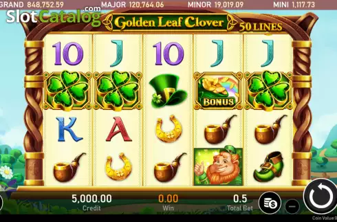 Οθόνη2. Golden Leaf Clover Κουλοχέρης