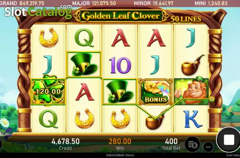 Οθόνη4. Golden Leaf Clover Κουλοχέρης