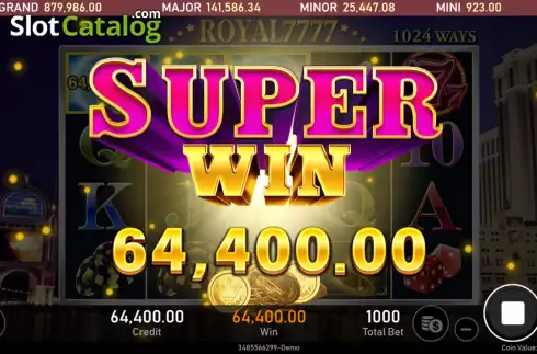 Οθόνη6. Royal 7777 Κουλοχέρης
