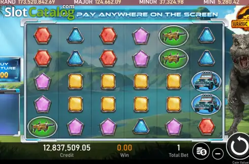 Οθόνη2. Jurassic Treasure (Royal Slot Gaming) Κουλοχέρης