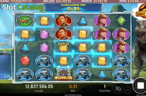 Οθόνη3. Jurassic Treasure (Royal Slot Gaming) Κουλοχέρης