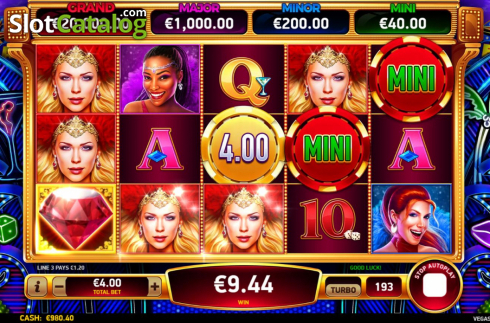 Οθόνη5. Vegas Hotties Κουλοχέρης 