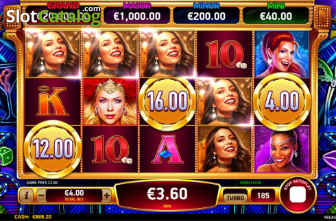 Οθόνη7. Vegas Hotties Κουλοχέρης 