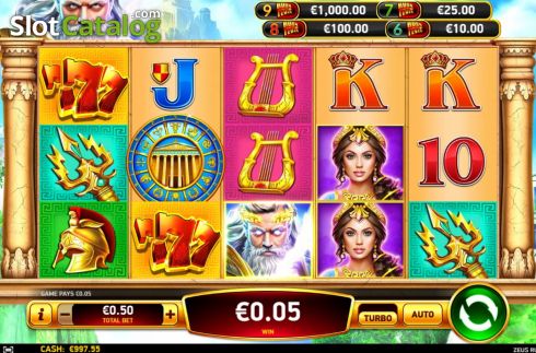 Οθόνη4. Zeus Rush Fever Κουλοχέρης