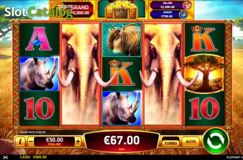 Οθόνη4. Elephant Stampede Κουλοχέρης