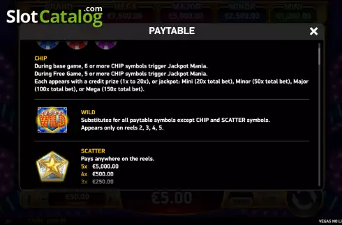 Οθόνη5. Vegas No Limit Wins Κουλοχέρης