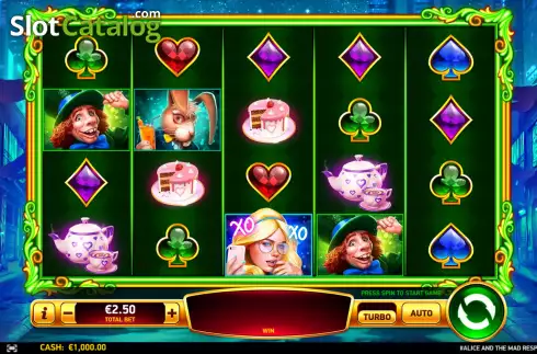 Οθόνη2. #Alice and the Mad Respin Party Κουλοχέρης