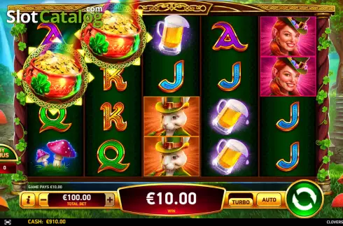 Οθόνη3. Clovers of Luck Κουλοχέρης