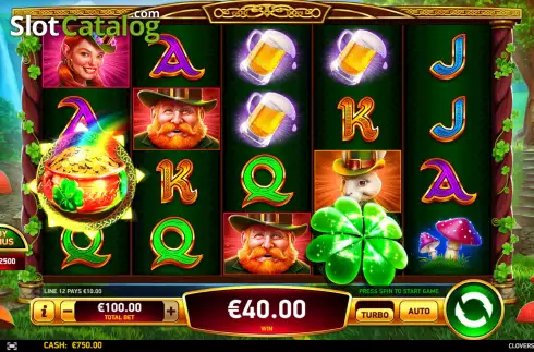 Οθόνη4. Clovers of Luck Κουλοχέρης