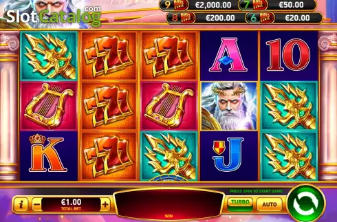 Οθόνη2. Zeus Rush Fever Deluxe Κουλοχέρης