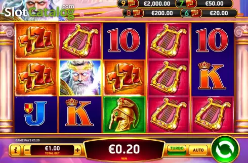 Οθόνη3. Zeus Rush Fever Deluxe Κουλοχέρης