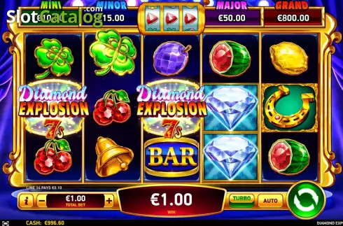 Οθόνη3. Diamond Explosion 7s Κουλοχέρης