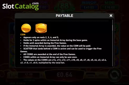 Οθόνη6. Immortal Ways 88 Charms Κουλοχέρης