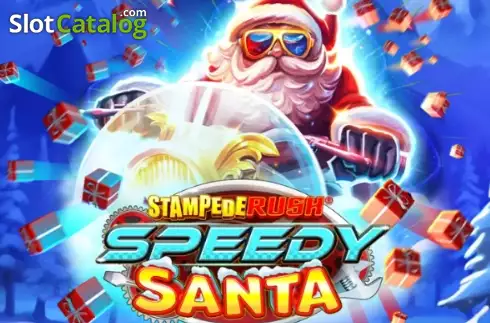 Stampede Rush Speedy Santa Λογότυπο Stampede Rush Speedy Santa Λογότυπο