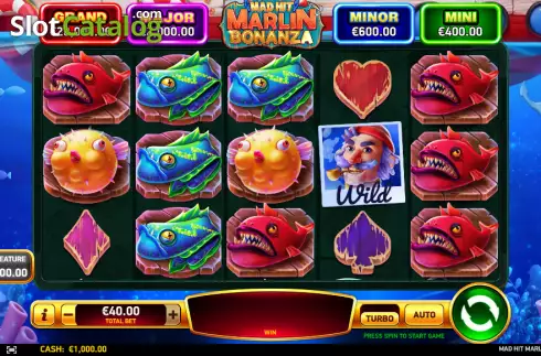 Οθόνη2. Mad Hit Marlin Bonanza Κουλοχέρης