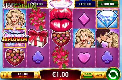 Οθόνη3. Diamond Explosion Sweet Love Κουλοχέρης 