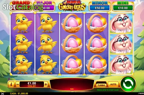 Οθόνη3. J Mania Golden Eggs Κουλοχέρης