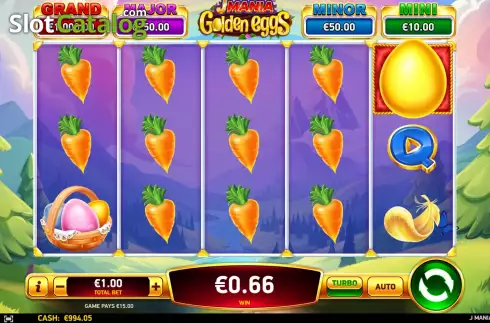 Οθόνη5. J Mania Golden Eggs Κουλοχέρης