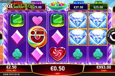 Οθόνη3. Diamond Explosion Candy Κουλοχέρης