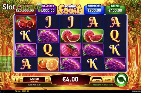 Οθόνη3. Go High Fruit Κουλοχέρης