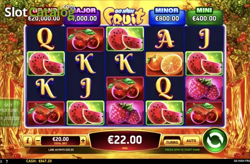 Οθόνη4. Go High Fruit Κουλοχέρης