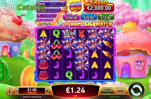 Οθόνη3. Gummy Giga Match Κουλοχέρης