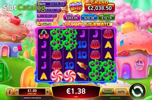 Οθόνη5. Gummy Giga Match Κουλοχέρης