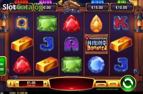 Οθόνη2. Pokerstars Mining Bonanza Κουλοχέρης 