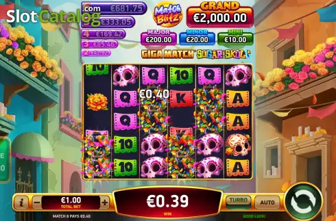 Οθόνη4. Giga Match Sugar Skull Κουλοχέρης