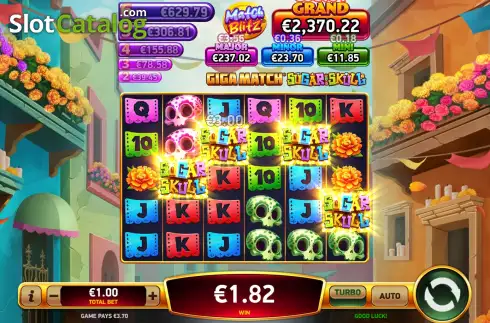 Οθόνη7. Giga Match Sugar Skull Κουλοχέρης