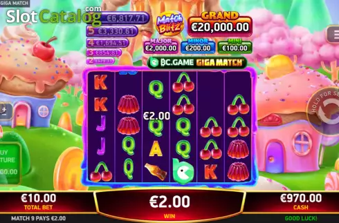 Οθόνη3. BC.Game Giga Match Κουλοχέρης
